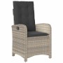 Conjunto de Comedor de Jardín 5 pcs Gris Claro ratán sintético