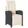 Conjunto de Comedor de Jardín 5 pcs Negro ratán sintético
