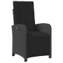 Conjunto de Comedor de Jardín 5 pcs Negro ratán sintético