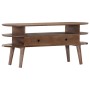 Mueble para TV de madera maciza de acacia 110x35x50 cm