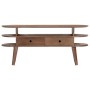 Mueble para TV de madera maciza de acacia 110x35x50 cm