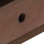 Mueble para TV de madera maciza de acacia 110x35x50 cm