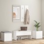 Flurmöbel-Set aus weißem Sperrholz von vidaXL, Kleiderschränke - Ref: Foro24-3082062, Preis: 134,54 €, Rabatt: %