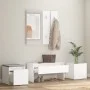 Juego de muebles de recibidor madera contrachapada blanco de vidaXL, Armarios roperos - Ref: Foro24-3082062, Precio: 132,14 €...