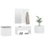 Juego de muebles de recibidor madera contrachapada blanco de vidaXL, Armarios roperos - Ref: Foro24-3082062, Precio: 136,80 €...