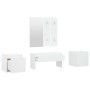 Flurmöbel-Set aus weißem Sperrholz von vidaXL, Kleiderschränke - Ref: Foro24-3082062, Preis: 134,54 €, Rabatt: %