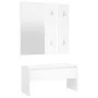 Flurmöbel-Set aus weißem Sperrholz von vidaXL, Kleiderschränke - Ref: Foro24-3082062, Preis: 132,11 €, Rabatt: %