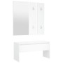 Flurmöbel-Set aus weißem Sperrholz von vidaXL, Kleiderschränke - Ref: Foro24-3082062, Preis: 134,54 €, Rabatt: %