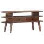 Mueble para TV de madera maciza de acacia 110x35x50 cm