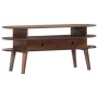 Mueble para TV de madera maciza de acacia 110x35x50 cm