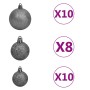 Pre-lit Christmas tree with lights and blue balls 210 cm by vidaXL, Christmas trees - Ref: Foro24-3077682, Price: 101,36 €, D...