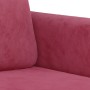 Sillón de terciopelo rojo tinto 60 cm