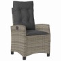 Conjunto de Comedor de Jardín 5 pcs Gris ratán sintético