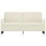 Sofá de 2 plazas terciopelo color crema 140 cm