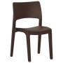 Garden chairs 2 units polypropylene color mocha by vidaXL, Garden chairs - Ref: Foro24-317727, Price: 84,43 €, Discount: %