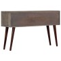Solid gray mango wood console table 120x35x75 cm by vidaXL, Side tables - Ref: Foro24-282742, Price: 216,41 €, Discount: %