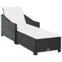 Liegestuhl mit Kissen aus synthetischem Rattan in Cremeweiß von vidaXL, Liegen - Ref: Foro24-317179, Preis: 189,24 €, Rabatt: %