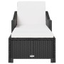 Liegestuhl mit Kissen aus synthetischem Rattan in Cremeweiß von vidaXL, Liegen - Ref: Foro24-317179, Preis: 189,24 €, Rabatt: %