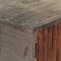 Mesa consola de madera maciza de mango gris 120x35x75 cm
