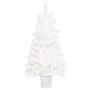 Árbol Navidad artificial con LED y ramas gruesas blanco 90 cm