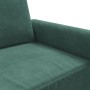 Sillón de terciopelo verde oscuro 60 cm
