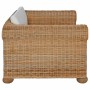 Sillón con cojines ratán natural