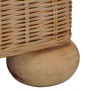Sillón con cojines ratán natural