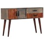 Mesa consola de madera maciza de mango gris 120x35x75 cm de vidaXL, Mesas auxiliares - Ref: Foro24-282742, Precio: 216,31 €, ...