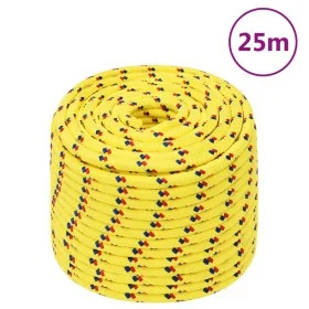 Yellow polypropylene boat rope 14 mm 25 m by vidaXL, Ropes and metal cords - Ref: Foro24-152621, Price: 23,47 €, Discount: %