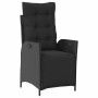 Conjunto de Comedor de Jardín 5 pcs Negro Poliratán