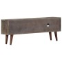 TV-Schrank aus massivem, rauem Mangoholz, grau, 130 x 30 x 46 cm von vidaXL, TV-Möbel - Ref: Foro24-282743, Preis: 222,17 €, ...