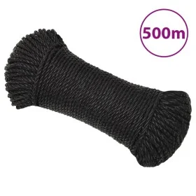 Black polypropylene work rope 8 mm 500 m by vidaXL, Ropes and metal cords - Ref: Foro24-153010, Price: 102,33 €, Discount: %