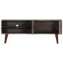 TV-Schrank aus massivem, rauem Mangoholz, grau, 130 x 30 x 46 cm von vidaXL, TV-Möbel - Ref: Foro24-282743, Preis: 222,17 €, ...