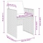 Conjunto de Comedor de Jardín 5 pcs Negro ratán sintético