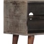 Mueble para TV madera maciza de mango rugosa gris 130x30x46 cm de vidaXL, Muebles TV - Ref: Foro24-282743, Precio: 222,07 €, ...