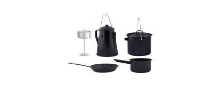 Vajillas y utensilios de cocina para camping