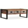 Solid recycled wood coffee table with 3 drawers 100x50x35 cm by vidaXL, Coffee table - Ref: Foro24-244941, Price: 183,22 €, D...