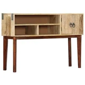 Solid rough mango wood console table 115x30x76 cm by vidaXL, Side tables - Ref: Foro24-282746, Price: 170,80 €, Discount: %
