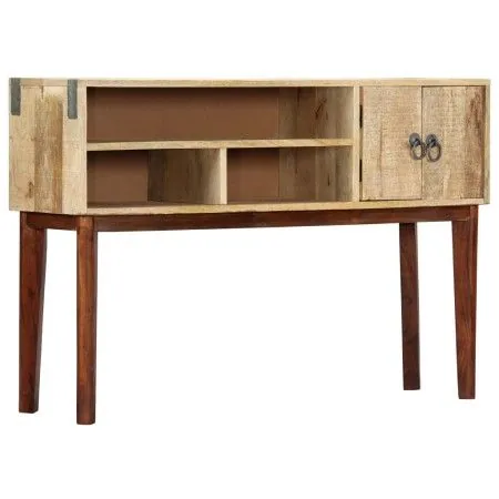 Solid rough mango wood console table 115x30x76 cm by vidaXL, Side tables - Ref: Foro24-282746, Price: 170,80 €, Discount: %