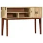 Solid rough mango wood console table 115x30x76 cm by vidaXL, Side tables - Ref: Foro24-282746, Price: 170,80 €, Discount: %