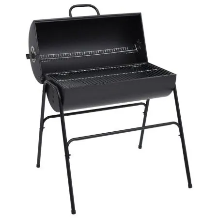 Parrilla barril 2 rejillas de cocción negro acero 80x95x90 cm by vidaXL, Barbecues - Ref: Foro24-313635, Price: 128,07 €, Dis...