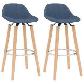 2 Küchenhocker aus blauem Stoff von vidaXL, Küchenhocker - Ref: Foro24-289381, Preis: 120,87 €, Rabatt: %