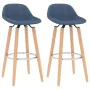 2 Küchenhocker aus blauem Stoff von vidaXL, Küchenhocker - Ref: Foro24-289381, Preis: 120,87 €, Rabatt: %