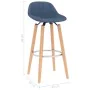 2 Küchenhocker aus blauem Stoff von vidaXL, Küchenhocker - Ref: Foro24-289381, Preis: 120,87 €, Rabatt: %