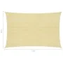 Toldo de vela beige HDPE 160 g/m² 4x7 m de vidaXL, Sombrillas - Ref: Foro24-311135, Precio: 60,75 €, Descuento: %