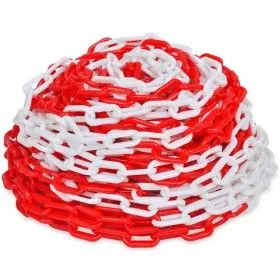 Cadena de Advertencia Roja y Blanca 30m de vidaXL, Señales de seguridad - Ref: Foro24-141816, Precio: 32,92 €, Descuento: %