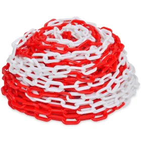 Rot-weiße Warnkette 30 m von vidaXL, Sicherheitszeichen - Ref: Foro24-141816, Preis: 32,92 €, Rabatt: %