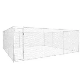 Galvanized steel outdoor kennel 570x570x185 cm by vidaXL, Dog kennels and fences - Ref: Foro24-145034, Price: 618,89 €, Disco...