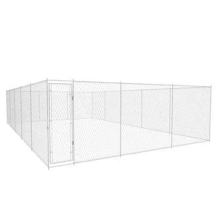 Perrera de exterior de acero galvanizado 950x570x185 cm de vidaXL, Casetas y cercados para perros - Ref: Foro24-145036, Preci...