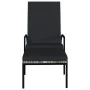 Gray PE rattan sun lounger with footrest by vidaXL, Loungers - Ref: Foro24-317630, Price: 92,98 €, Discount: %